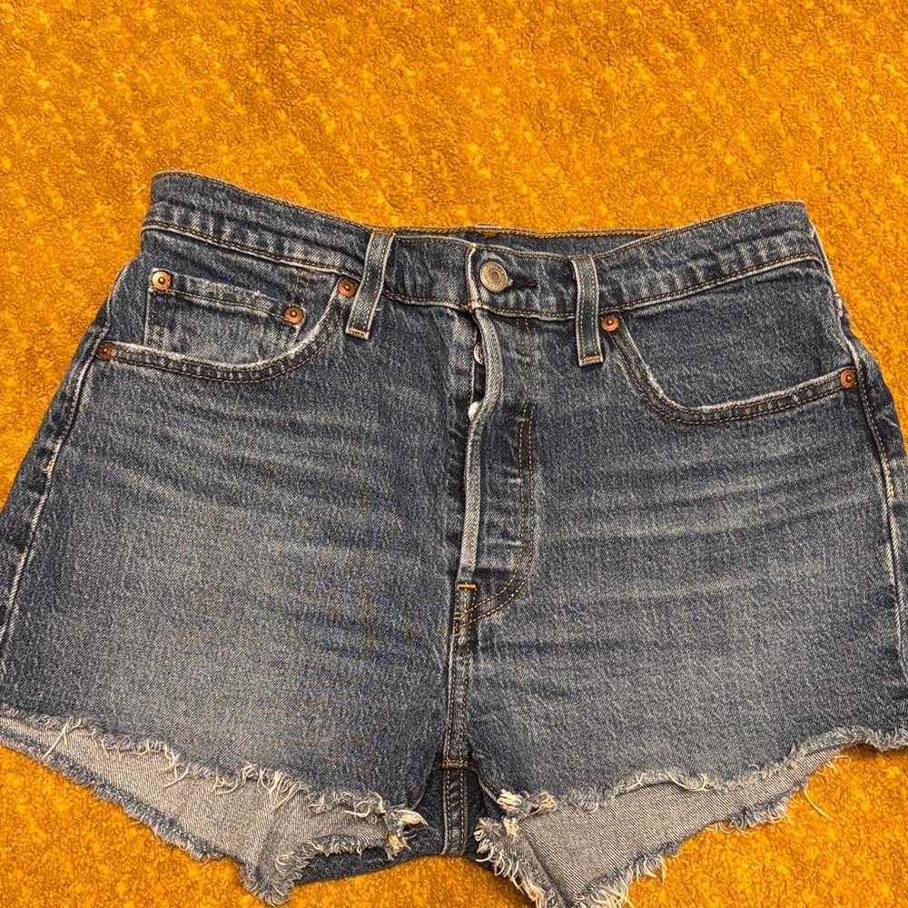 Levi's Dark Blue Jean Shorts